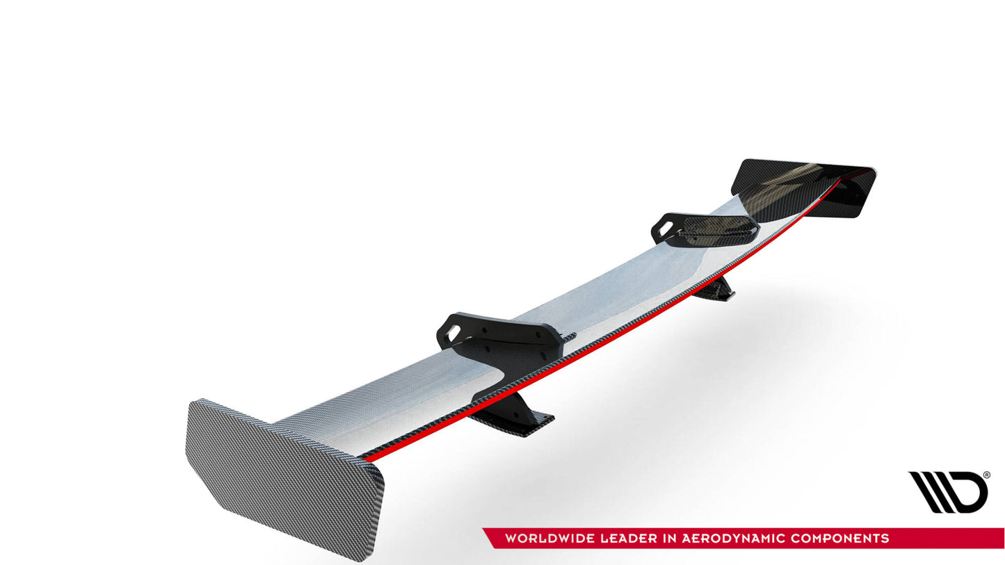 Carbon spoiler med øvre svanemontering + LED Audi A5 Coupe 8T