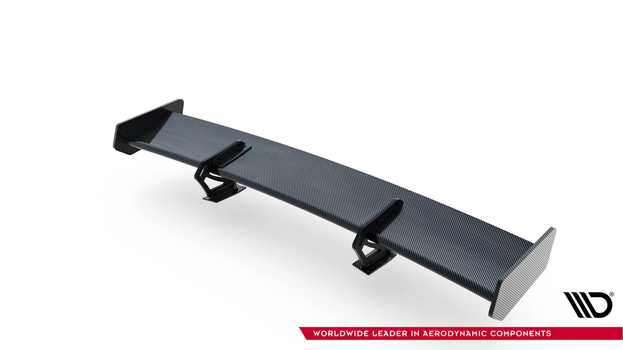 Carbon spoiler with upper swan mounting + led audi a5 coupe 8t