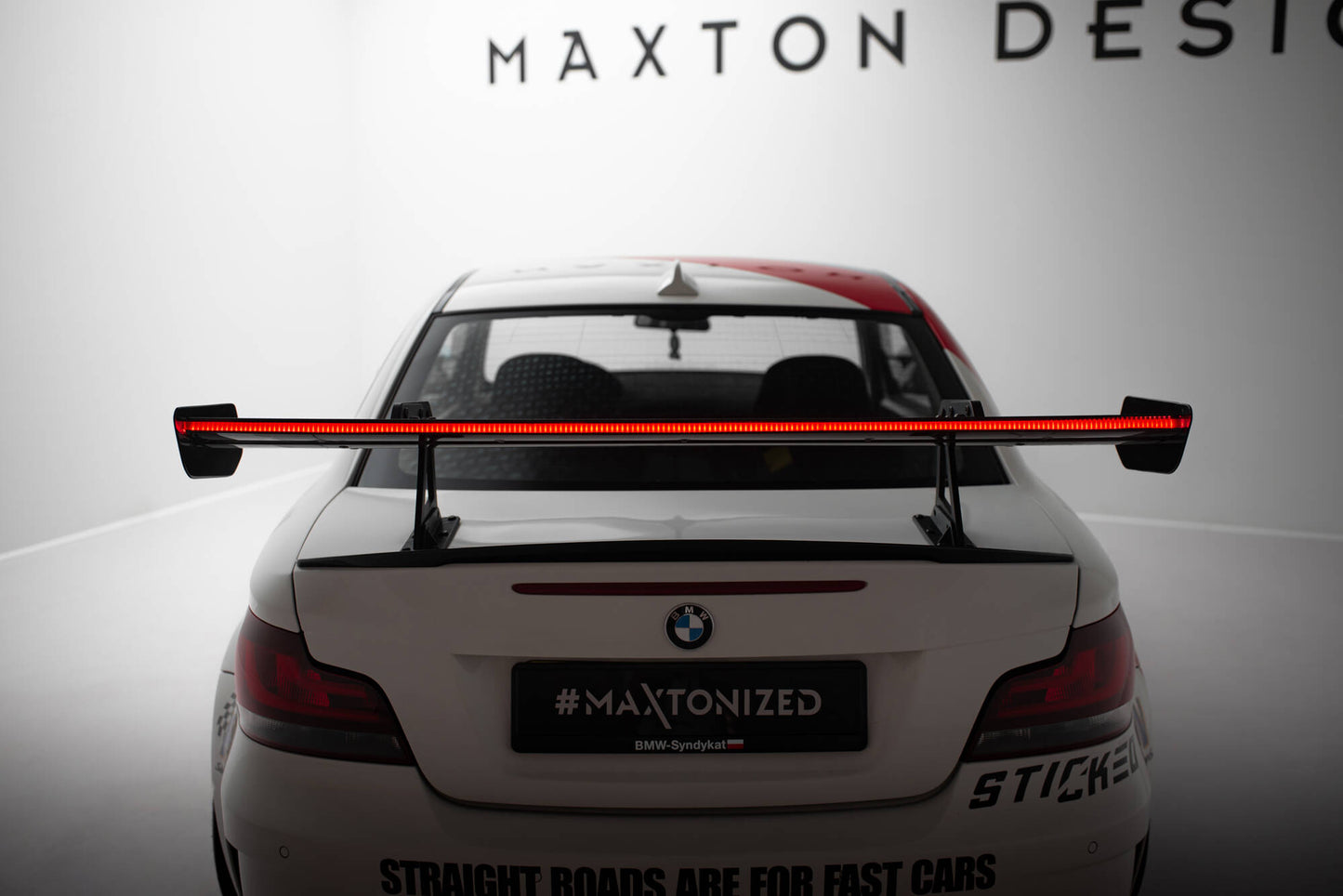 Carbon Spoiler with Upper Swan Mounting + LED BMW 1 m E82