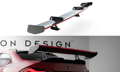 Carbon spoiler with upper swan mounting + led bmw m2 g87