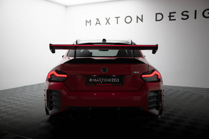 Carbon spoiler with upper swan mounting + led bmw m2 g87