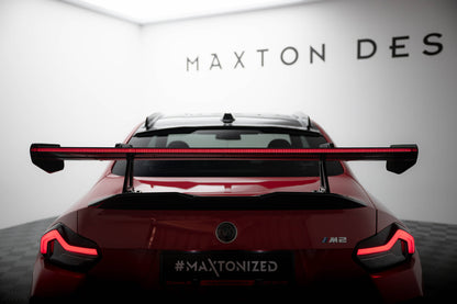 Carbon spoiler with upper swan mounting + led bmw m2 g87