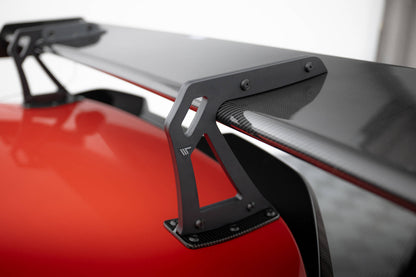 Carbon spoiler with upper swan mounting + led bmw m2 g87