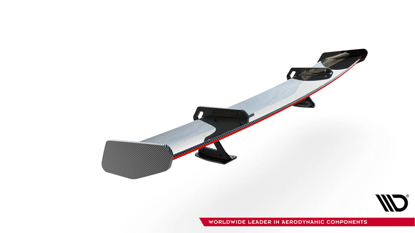 Carbon spoiler with upper swan mounting + led bmw m2 g87