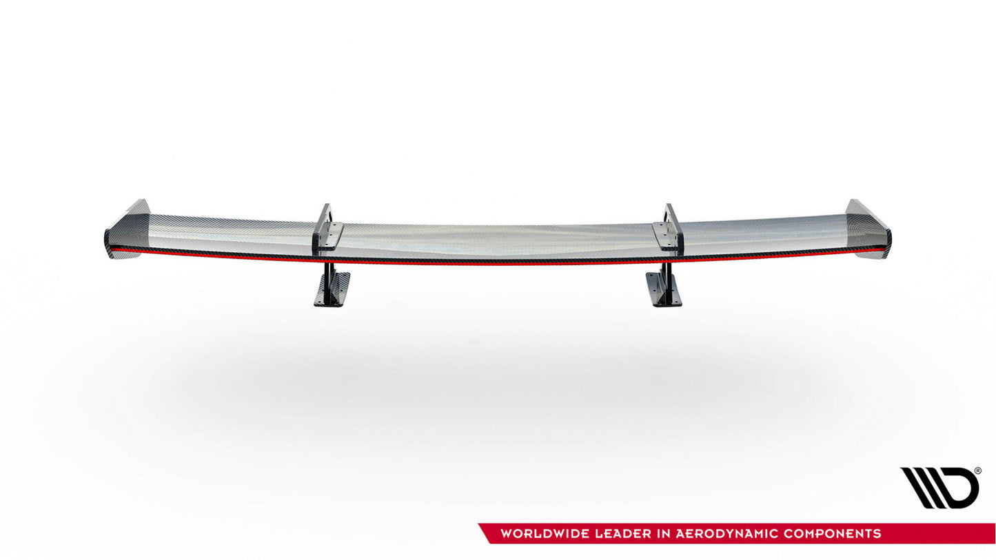 Carbon spoiler with upper swan mounting + led bmw m2 g87