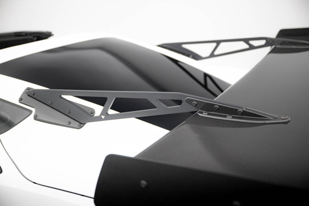 Hiilpoileri, jossa on ylempi joutsenkiinnitys + LED Chevrolet Corvette Stingray / Grand Sport C7