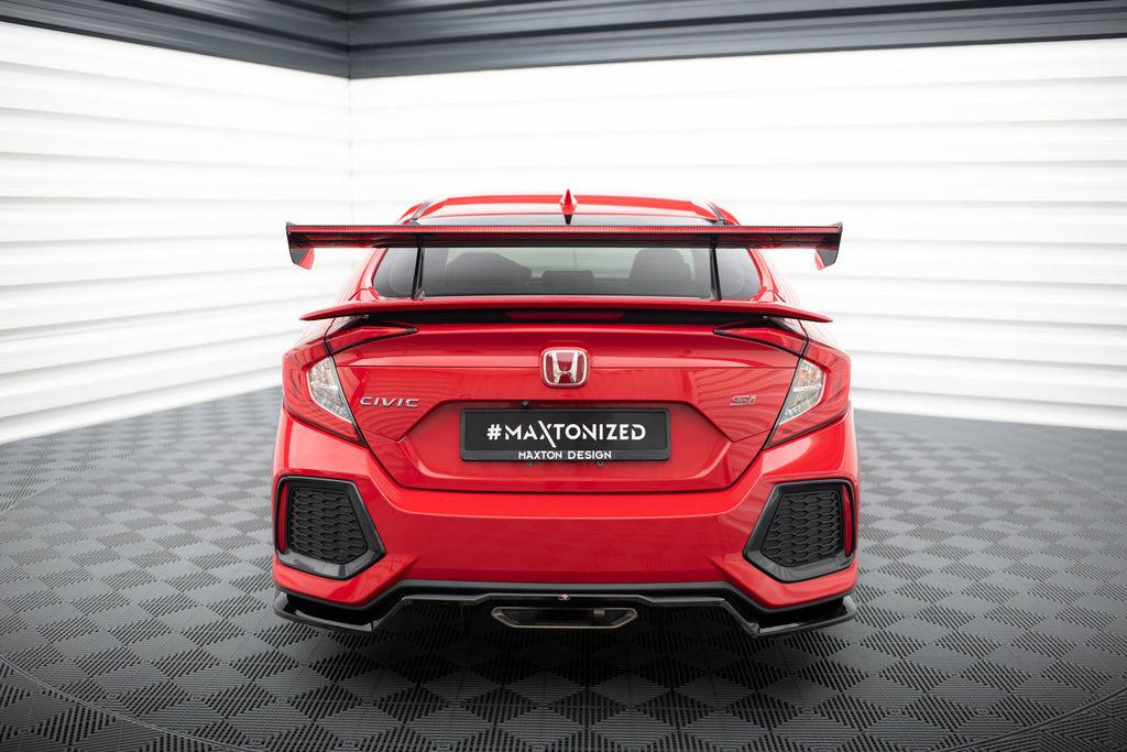 Carbon spoiler med øvre svanemontering + ledet Honda Civic Si MK10