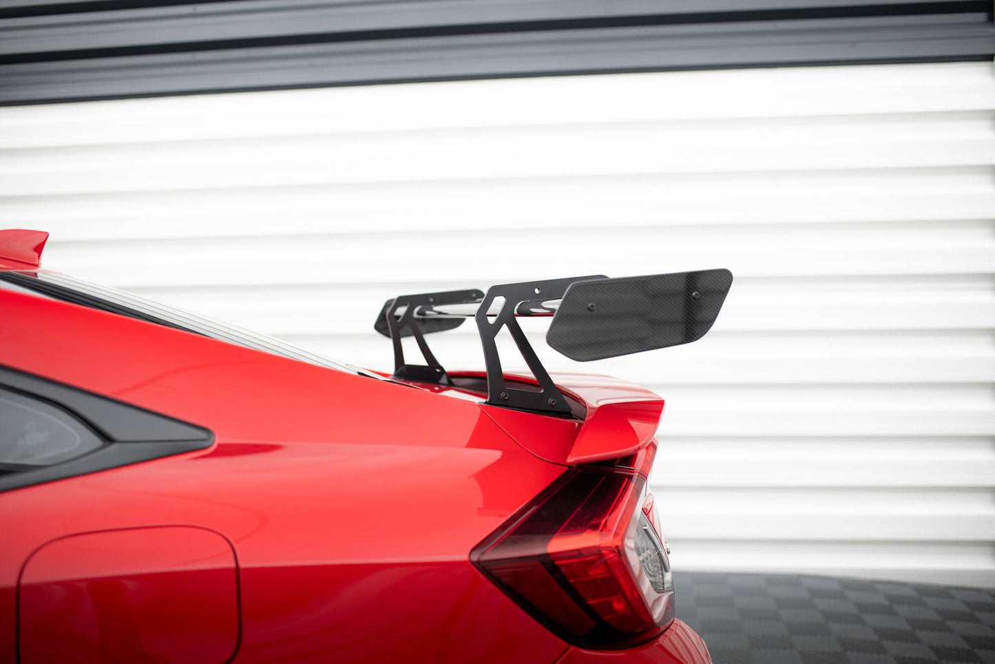 Carbon Spoiler with Upper Swan Mounting + LED Honda Civic SI MK10