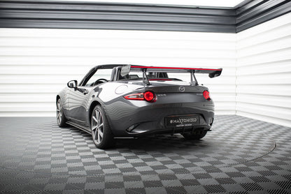 Carbon spoiler with upper swan mounting + led mazda mx-5 nd (mk4)