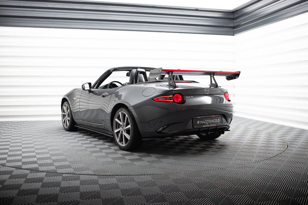 Carbon spoiler with upper swan mounting + led mazda mx-5 nd (mk4)