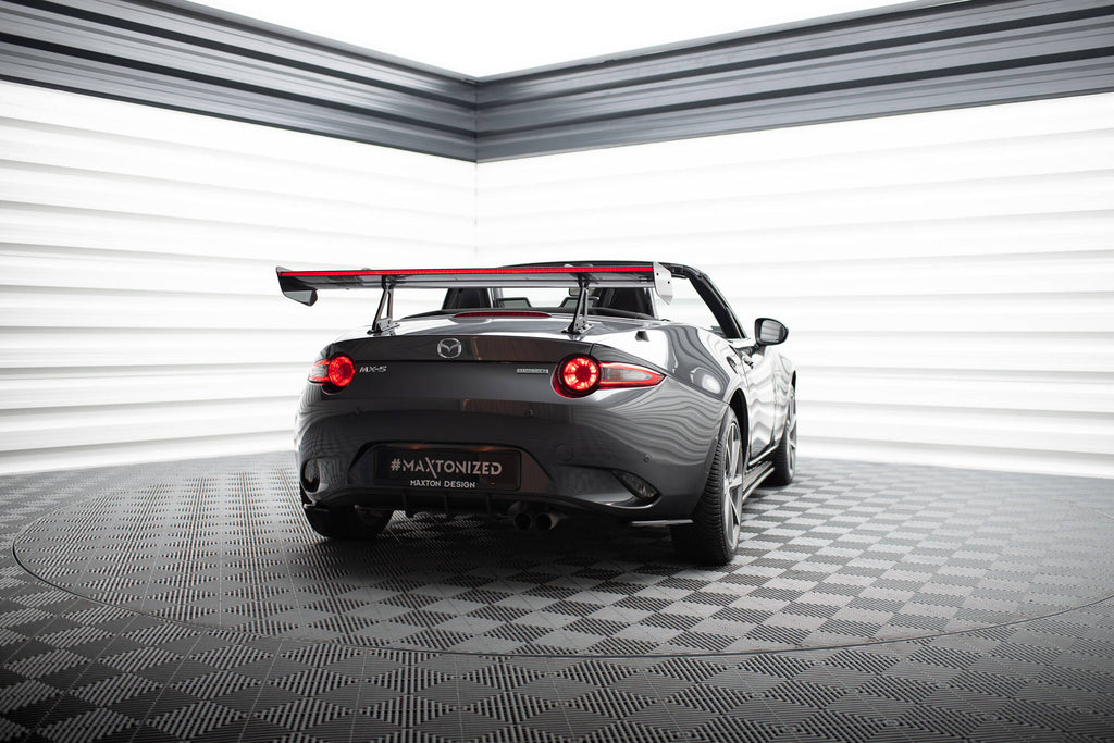 Carbon spoiler with upper swan mounting + led mazda mx-5 nd (mk4)