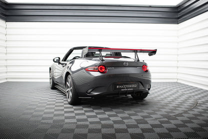 Carbon spoiler with upper swan mounting + led mazda mx-5 nd (mk4)