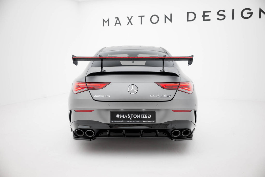 Carbon Spoiler with Upper Swan Mounting + LED Mercedes-Benz Cla Coupe C118 / C118 Facelift