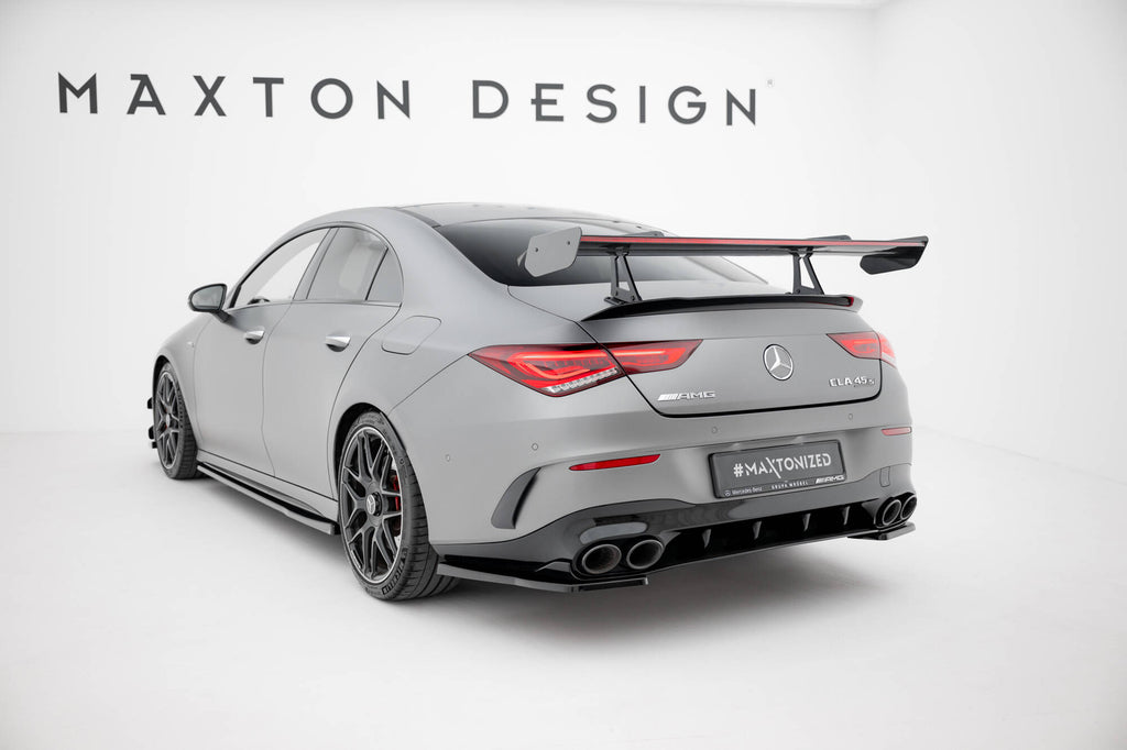 Carbon Spoiler with Upper Swan Mounting + LED Mercedes-Benz Cla Coupe C118 / C118 Facelift