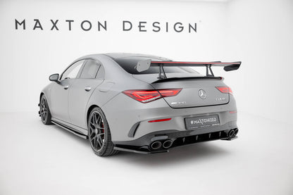 Carbon spoiler with upper swan mounting + led mercedes-benz cla coupe c118 / c118 facelift