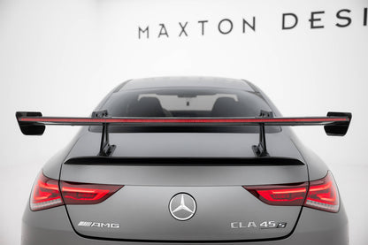 Carbon spoiler with upper swan mounting + led mercedes-benz cla coupe c118 / c118 facelift
