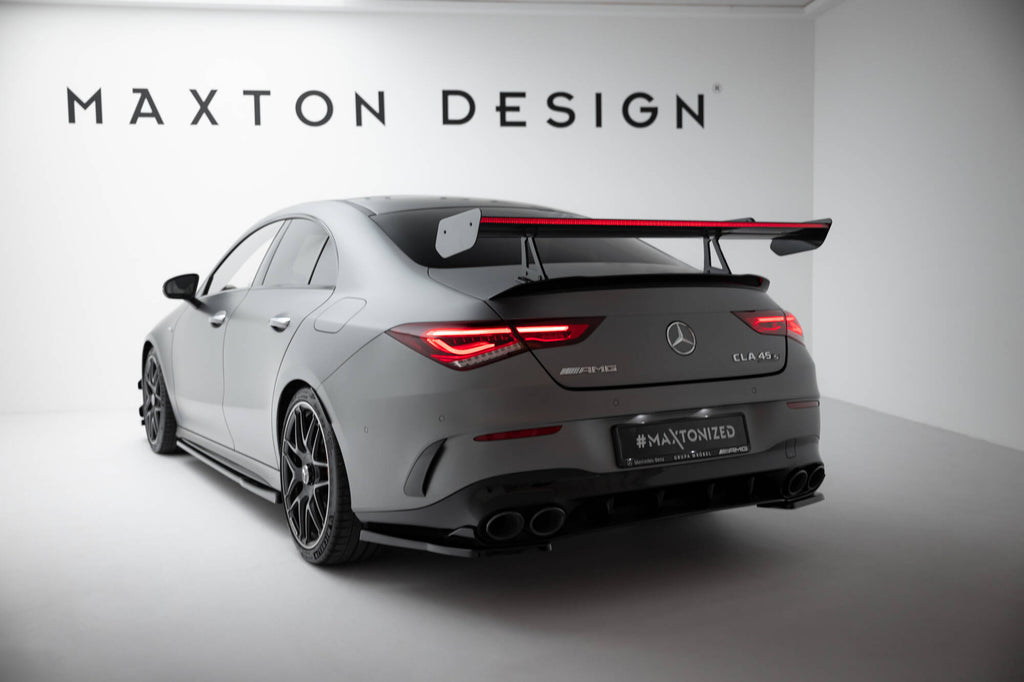 Carbon Spoiler with Upper Swan Mounting + LED Mercedes-Benz Cla Coupe C118 / C118 Facelift