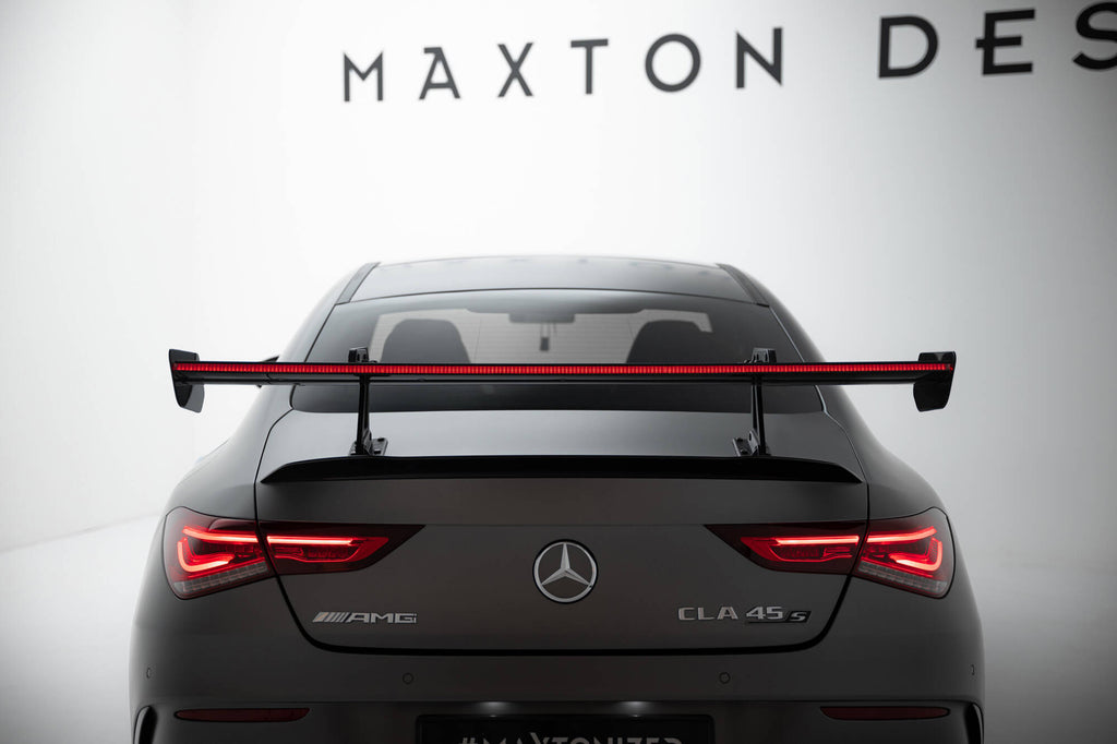Carbon Spoiler with Upper Swan Mounting + LED Mercedes-Benz Cla Coupe C118 / C118 Facelift