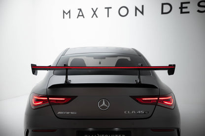 Carbon spoiler with upper swan mounting + led mercedes-benz cla coupe c118 / c118 facelift