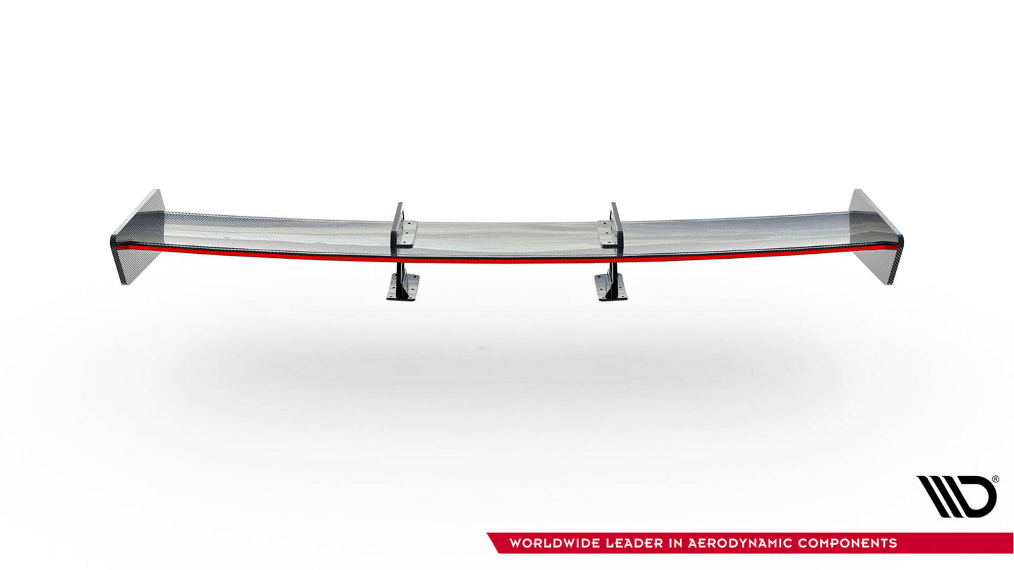 Carbon spoiler med øvre svanemontering + førte Toyota Supra Mk5