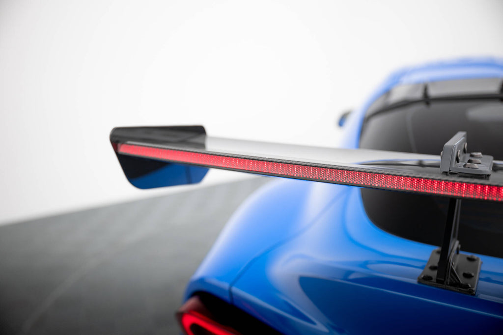Hiilpoileri, jossa on ylempi joutsenkiinnitys + LED Toyota supra mk5