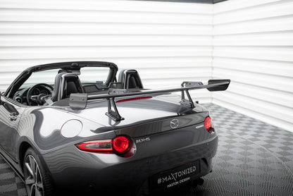 Carbon spoiler with upper swan mounting mazda mx-5 nd (mk4)
