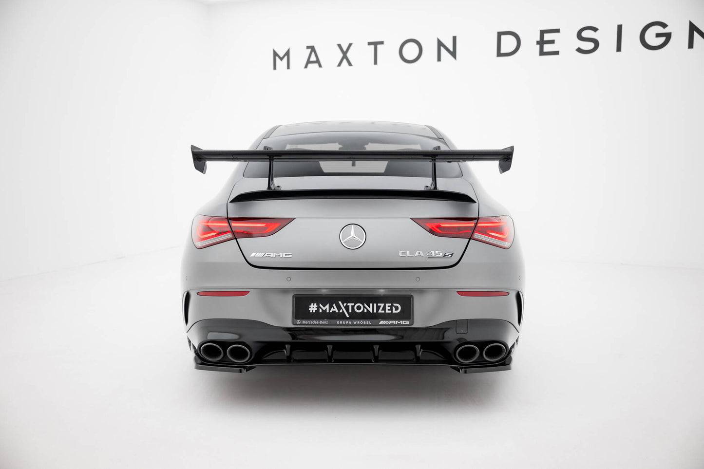 Carbon spoiler with upper swan mounting  mercedes-benz cla coupe c118 / c118 facelift