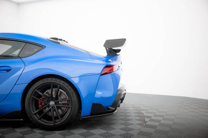 Carbon spoiler with upper swan mounting toyota supra mk5