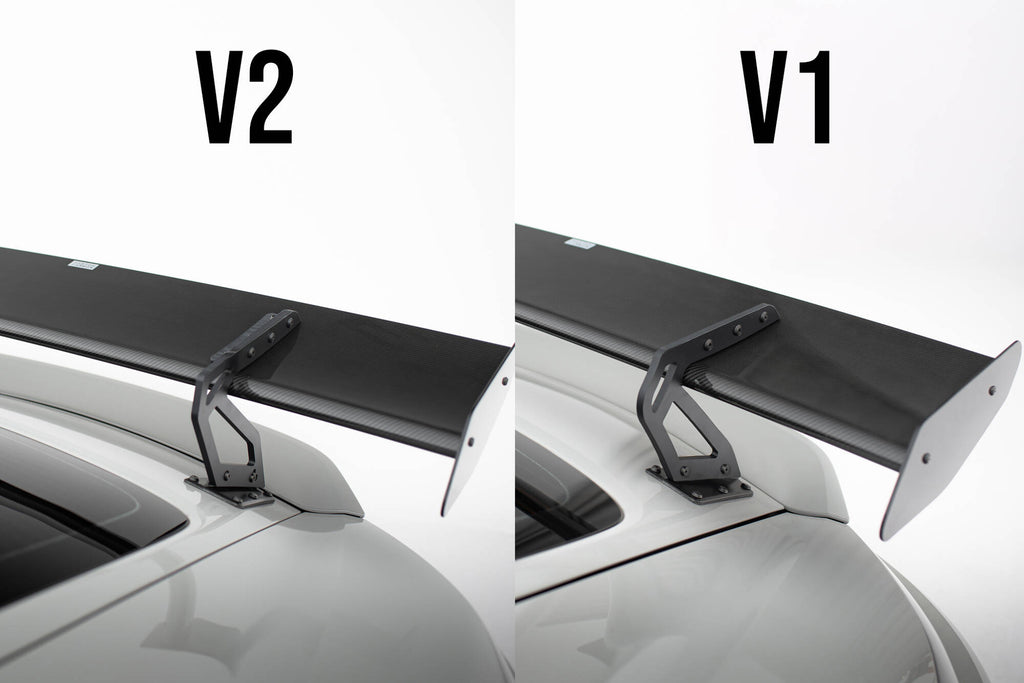 Carbon spoiler with upper swan mounting  v.1 porsche 718 cayman 982c