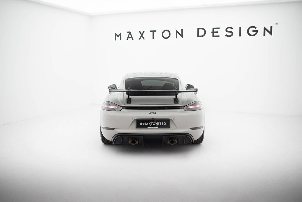 Carbon spoiler with upper swan mounting  v.1 porsche 718 cayman 982c