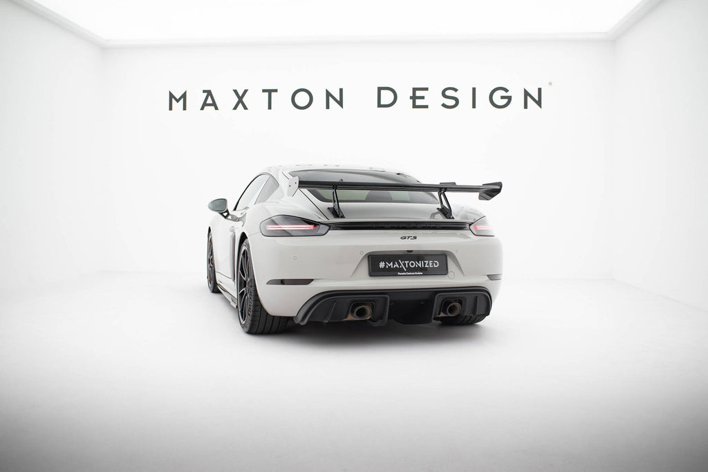 Carbon spoiler with upper swan mounting  v.1 porsche 718 cayman 982c