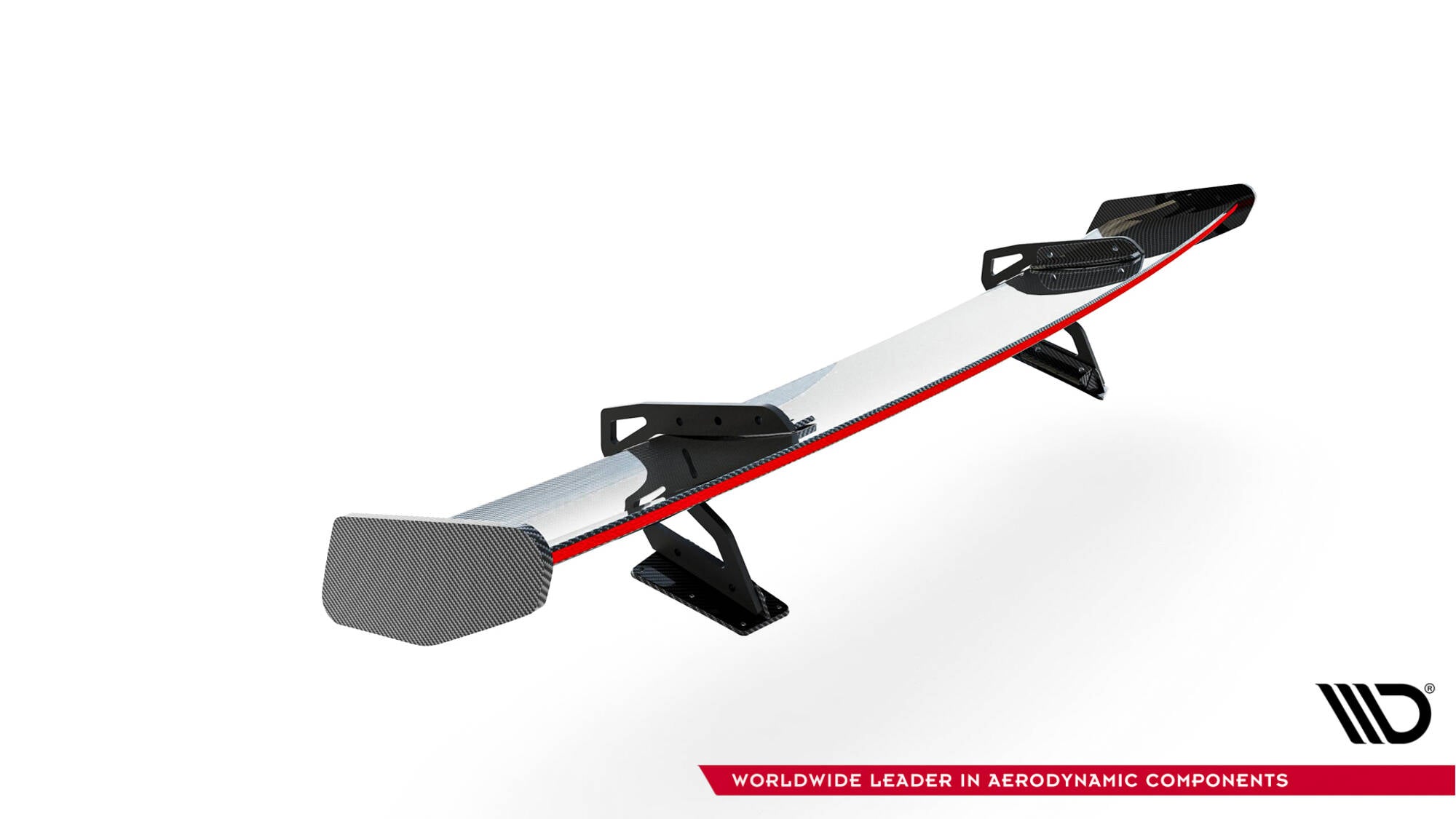 Carbon spoiler with upper swan mounting v.2 + led porsche 718 cayman 982c