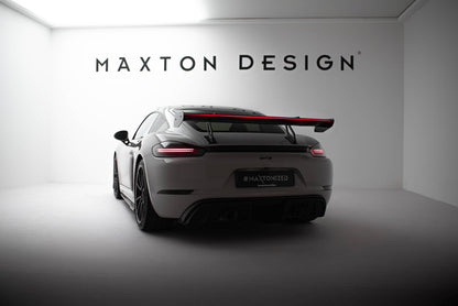 Carbon Spoiler with Upper Swan Mounting v.2 + LED Porsche 718 Cayman 982C