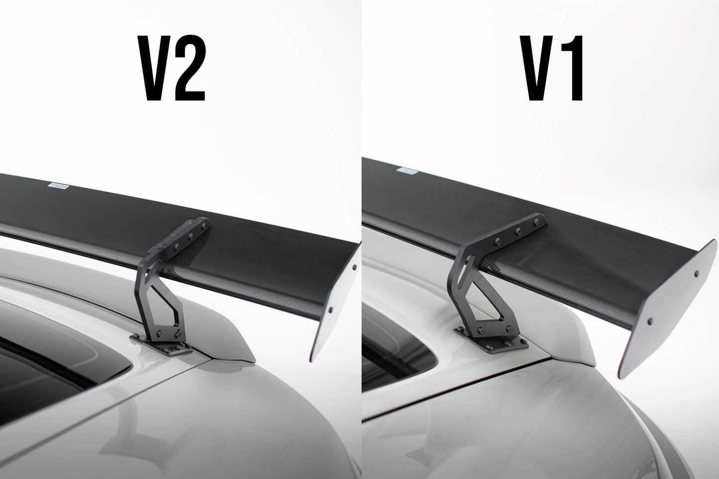 Carbon Spoiler with Upper Swan Mounting v.2 + LED Porsche 718 Cayman 982C