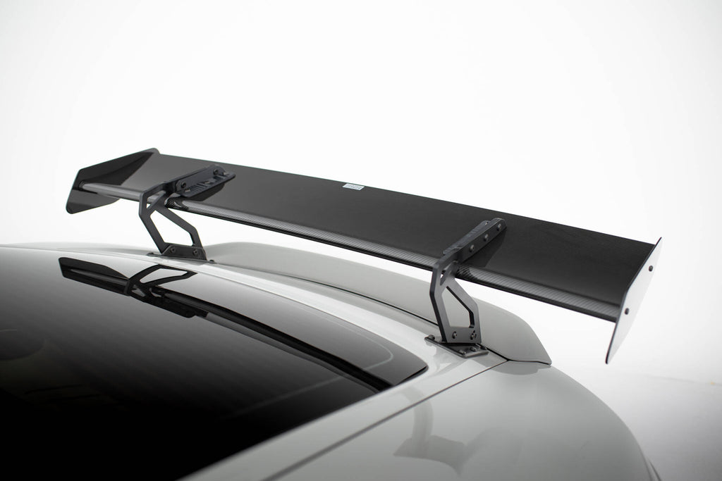Carbon spoiler with upper swan mounting v.2 + led porsche 718 cayman 982c