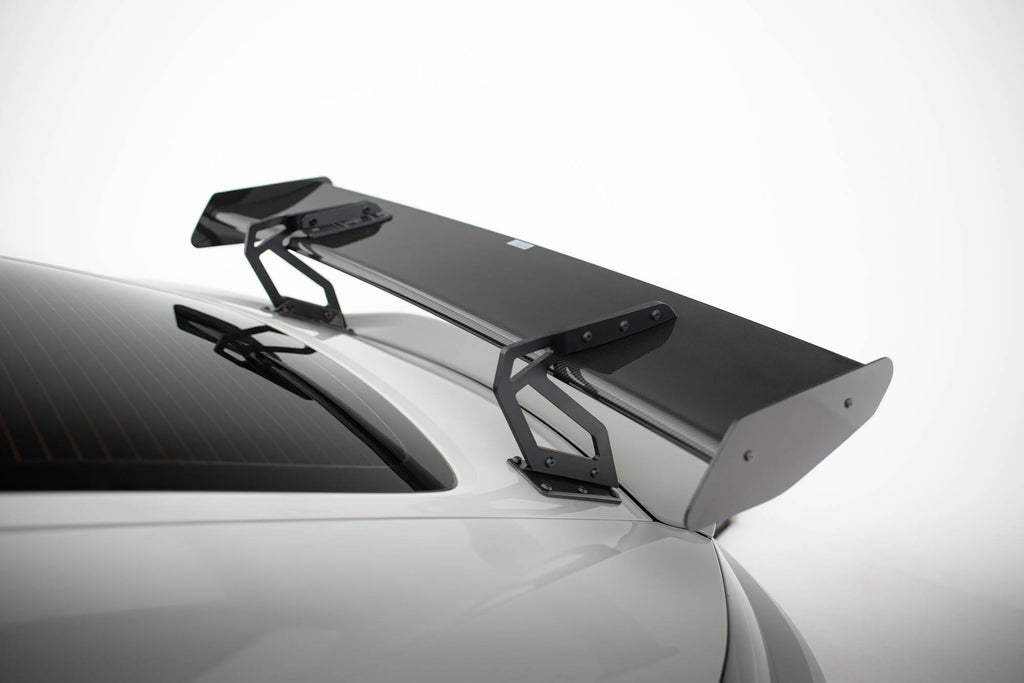 Carbon spoiler with upper swan mounting v.2 + led porsche 718 cayman 982c
