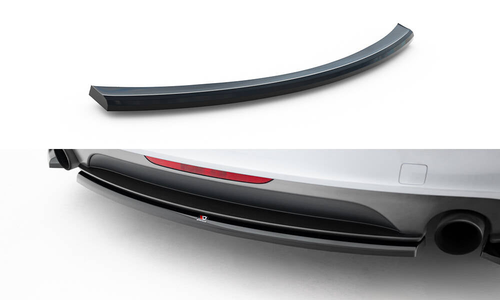 Central rear splitter for audi tt s-line 8j facelift