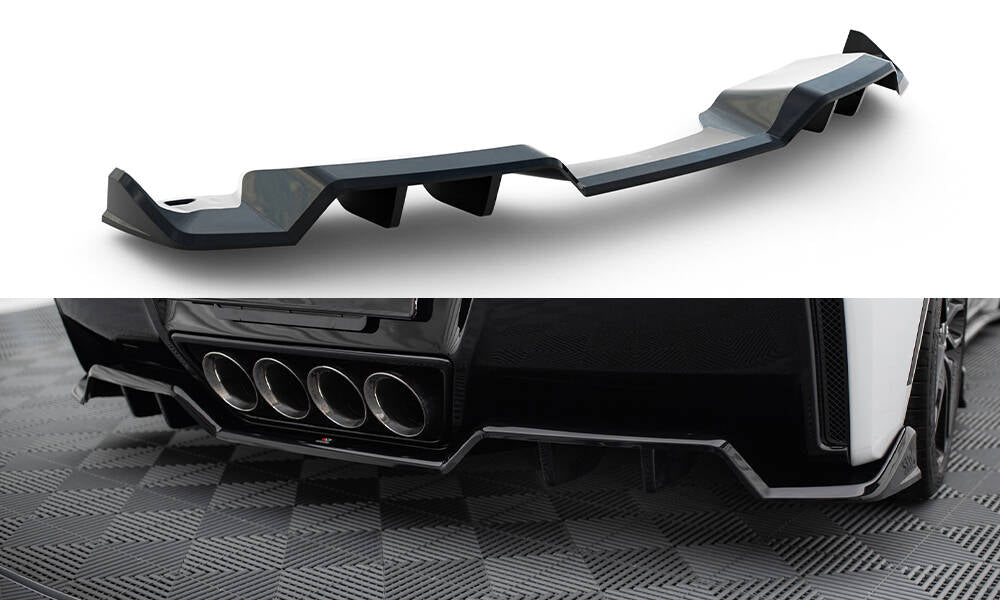 Central rear splitter (with vertical bars) chevrolet corvette c7