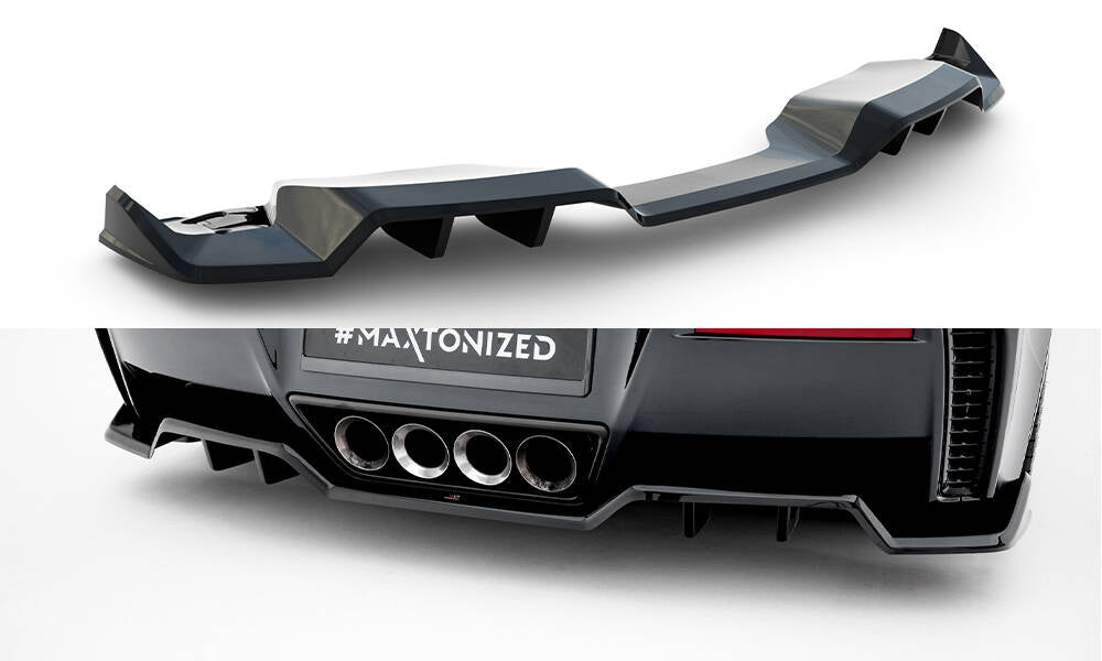 Central rear splitter (with vertical bars) chevrolet corvette z06 c7