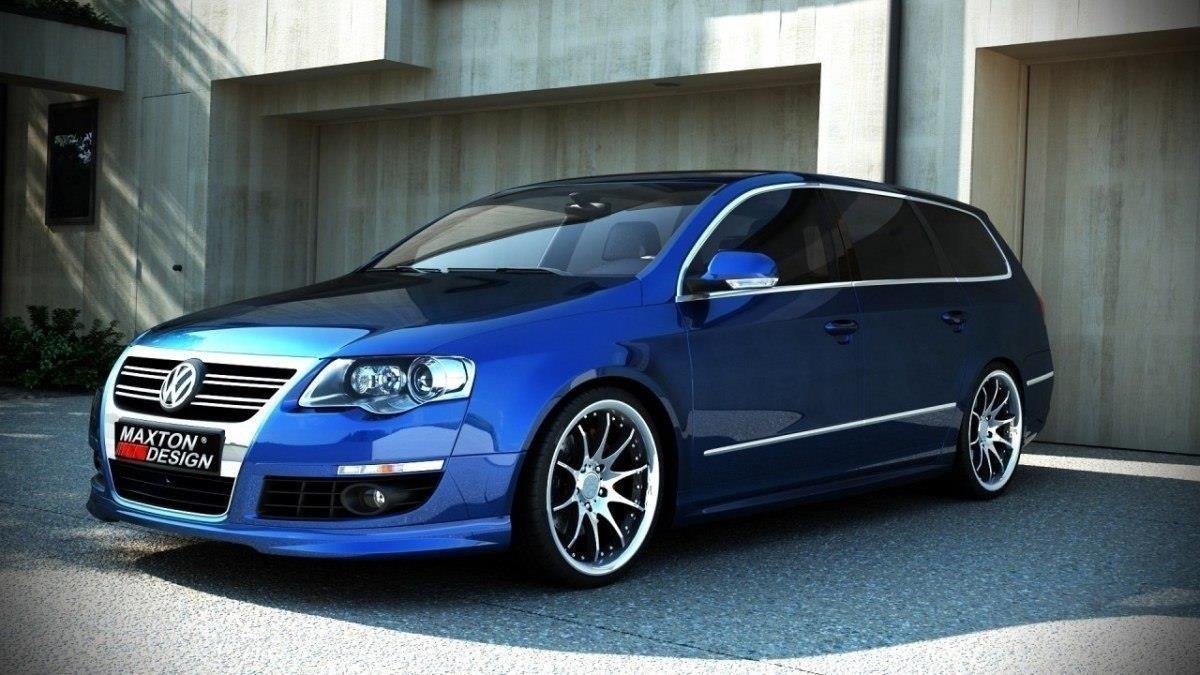 Etupuskurin spoileri VW Passat B6 (R-Line ilme)