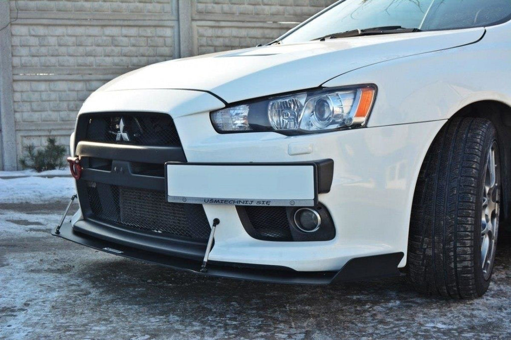 Front racing splitter v.1 mitsubishi lancer evo x
