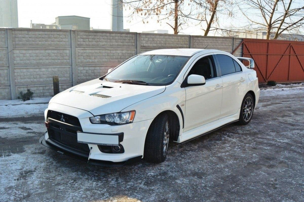 Front racing splitter v.1 mitsubishi lancer evo x