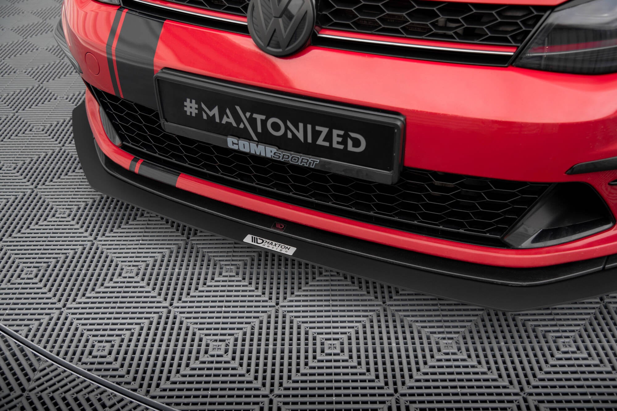 Front racing splitter vw golf vii gti klubsport