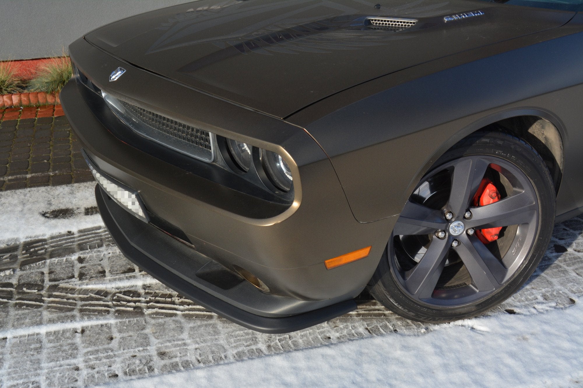 Front splitter dodge challenger mk3. phase-i srt8 coupe