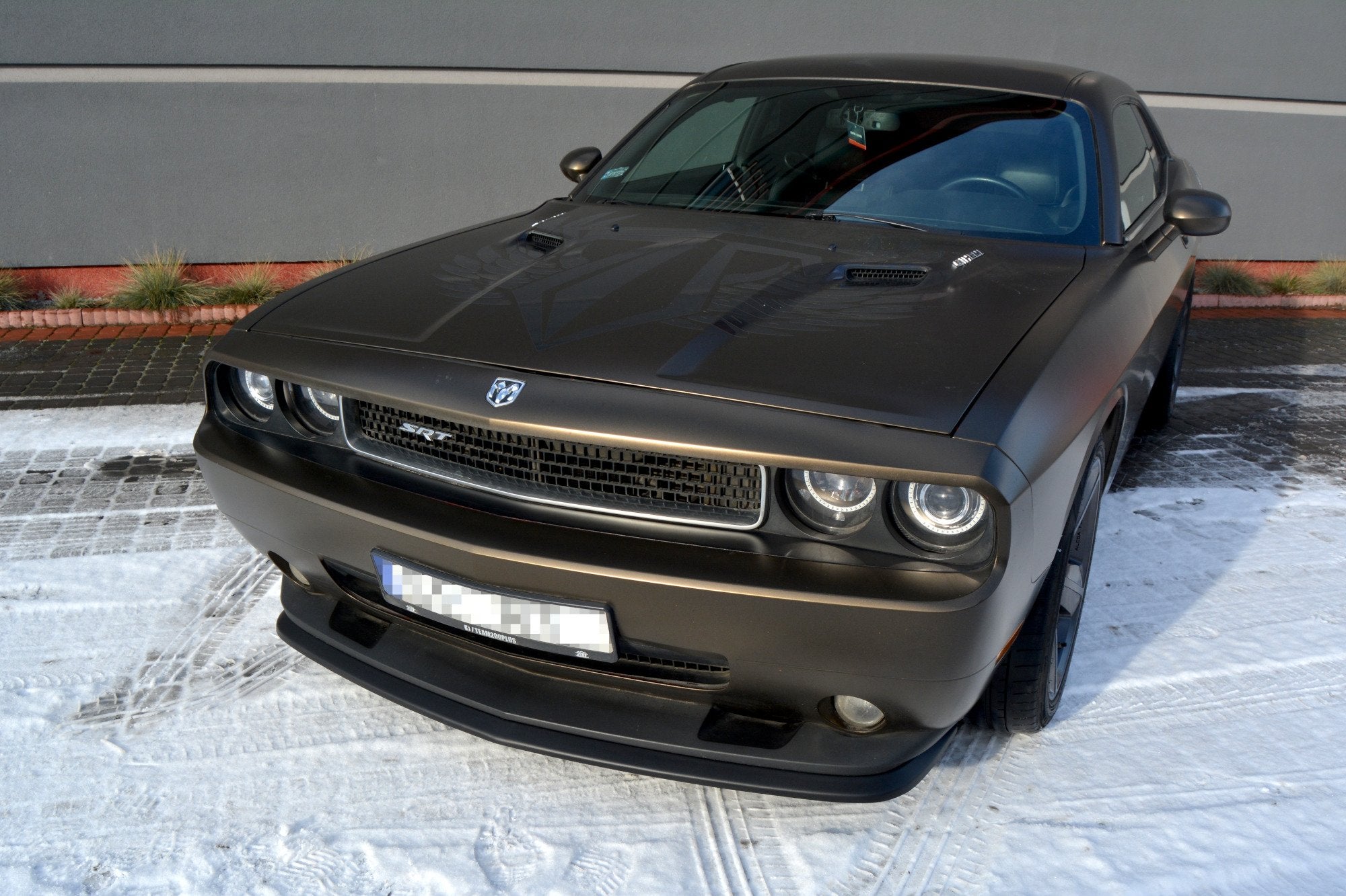 Front splitter dodge challenger mk3. phase-i srt8 coupe