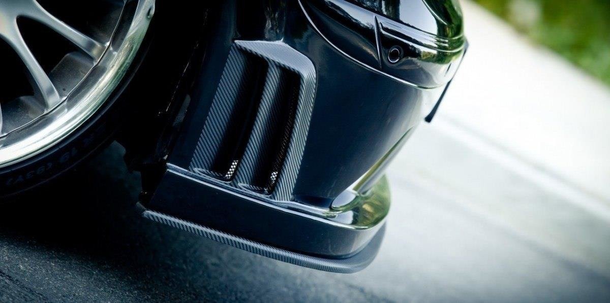 Front splitter mercedes clk w209 black (sl black series look)