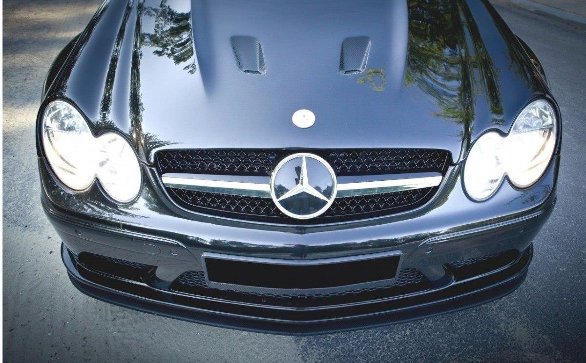 Front splitter mercedes clk w209 black (sl black series look)