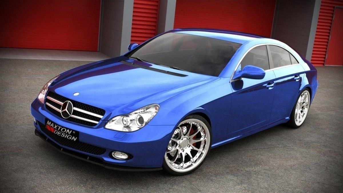 Front splitter mercedes cls c219 standard bumper