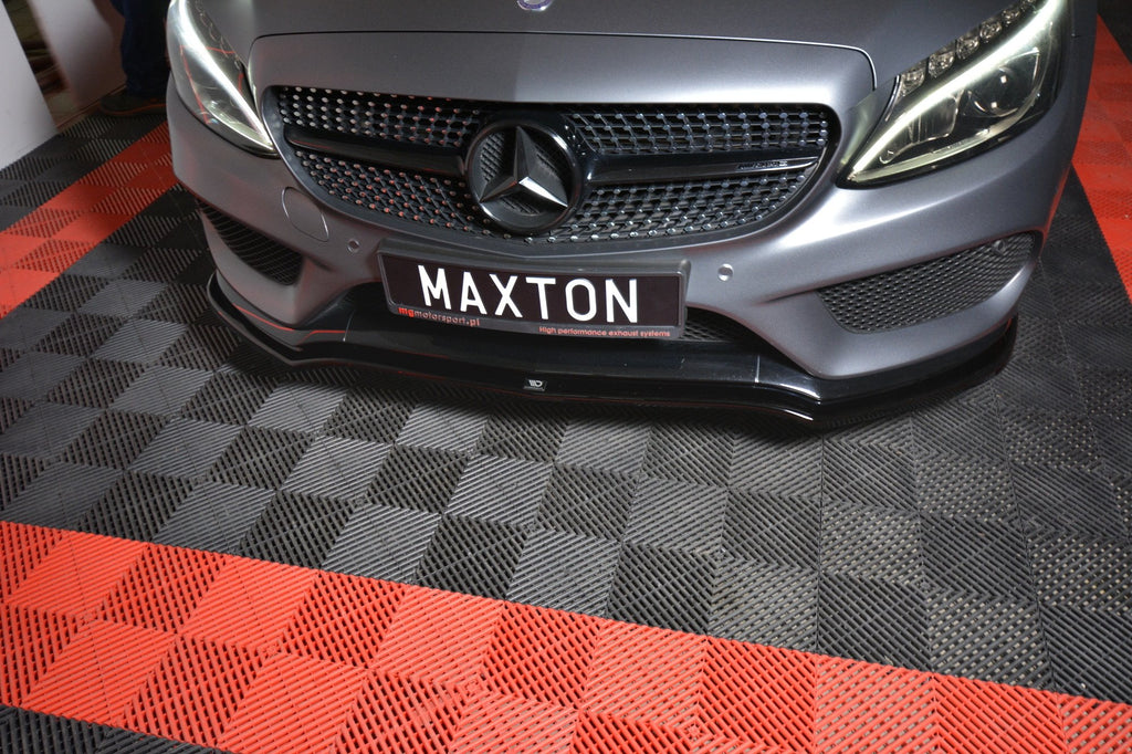Front splitter v.1 mercedes- benz c-class w205 coupe amg-line