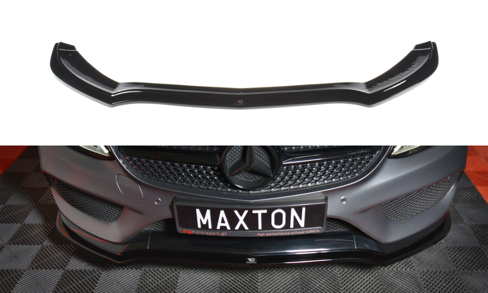 Front splitter v.1 mercedes- benz c-class w205 coupe amg-line